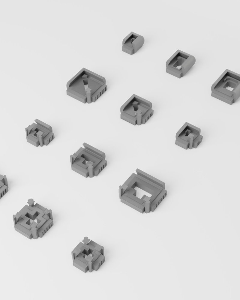 connectors for aluminum profiles