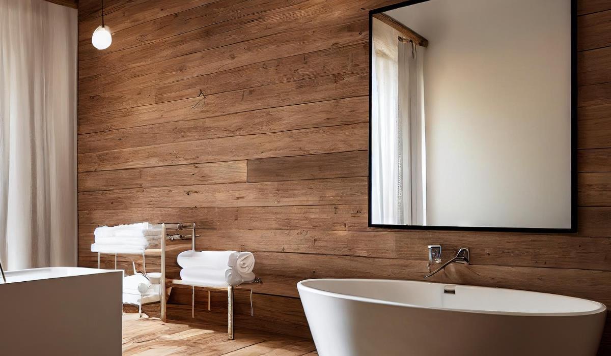 Wood in the Bathroom: New Trend in Arrangement
